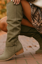 Heritage Leather Knee High Boots