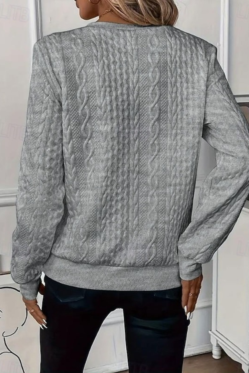 Women's Zip Neck Relaxed Sweatshirt