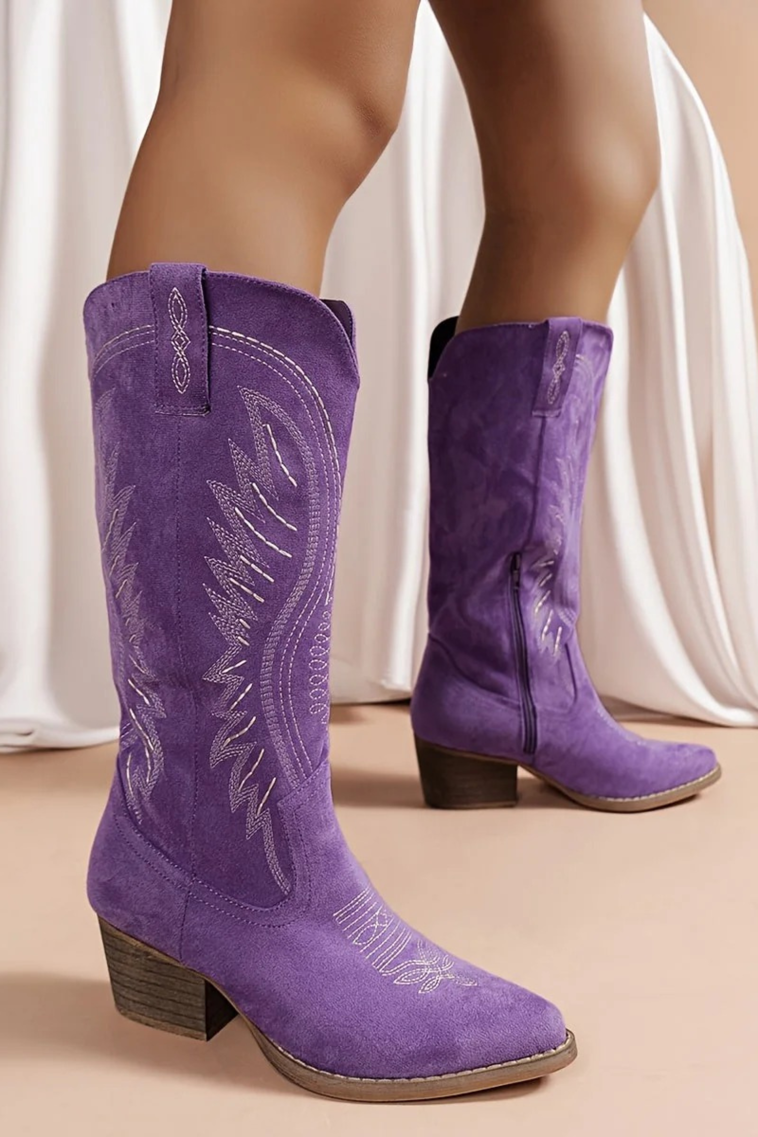 Frontier Luxe Suede Cowboy Boots