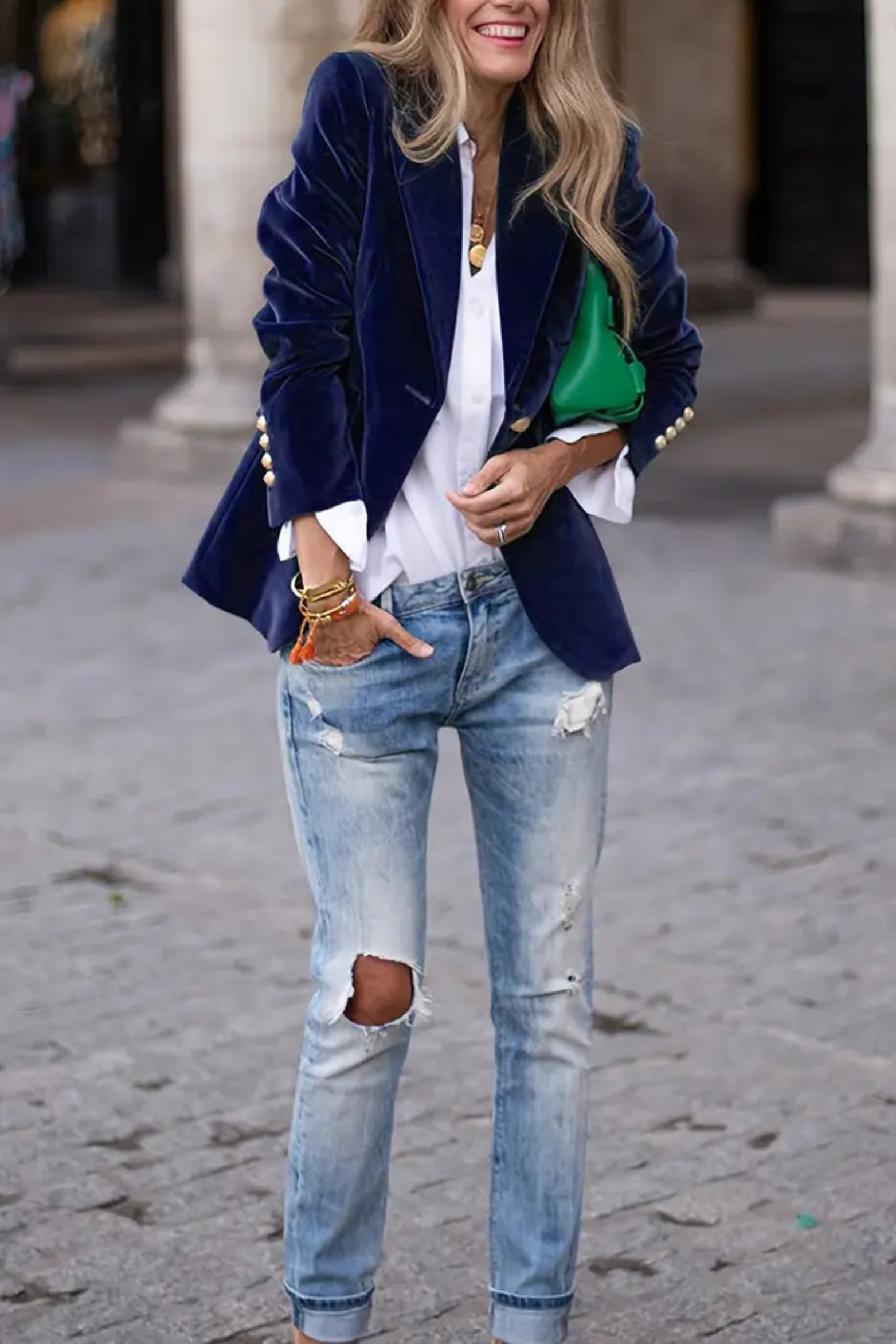 Women's Refined Single-Button Blazer