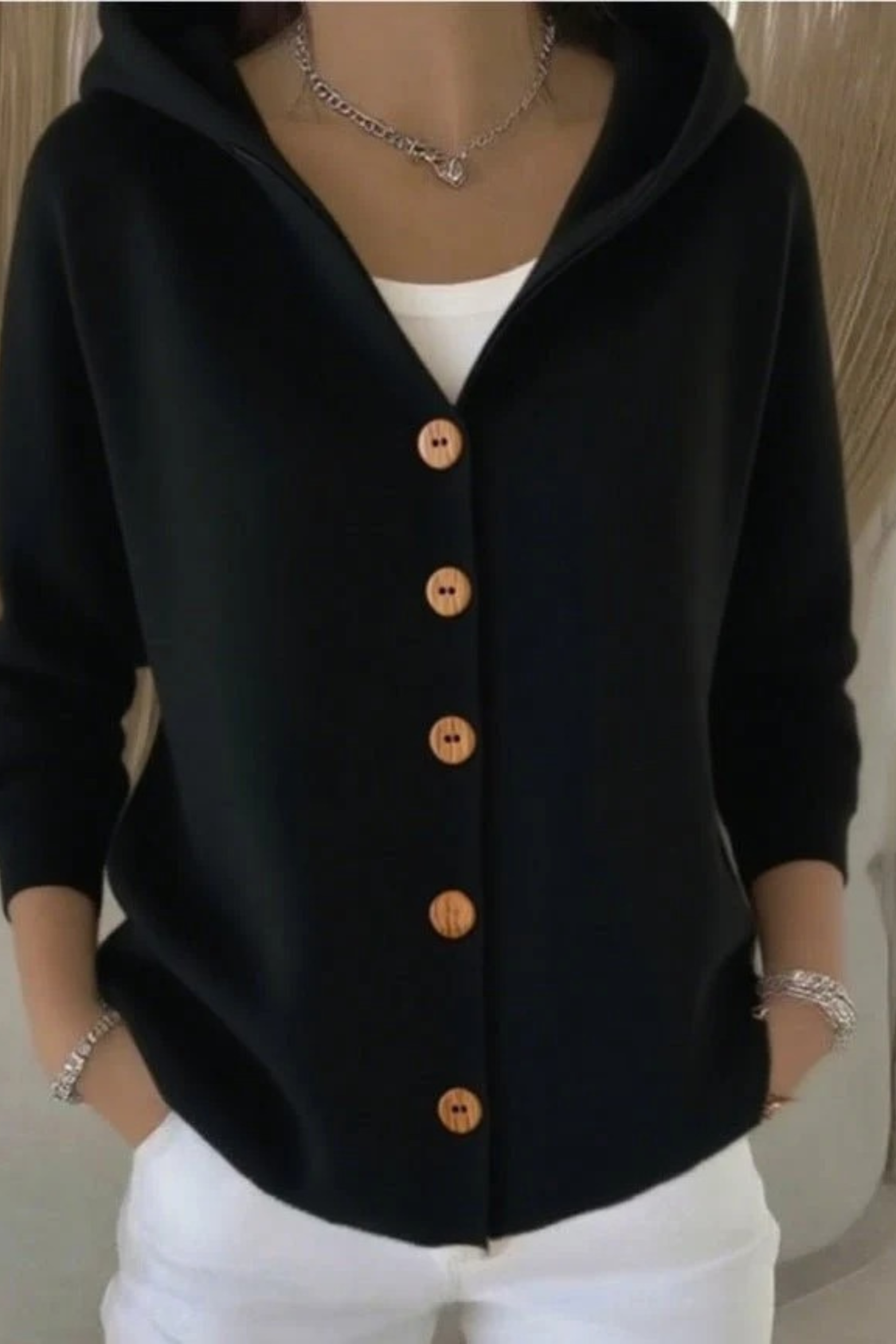 Cozy Hooded Cardigan Sweater for Everyday Layering