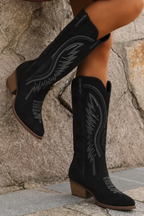 Frontier Luxe Suede Cowboy Boots