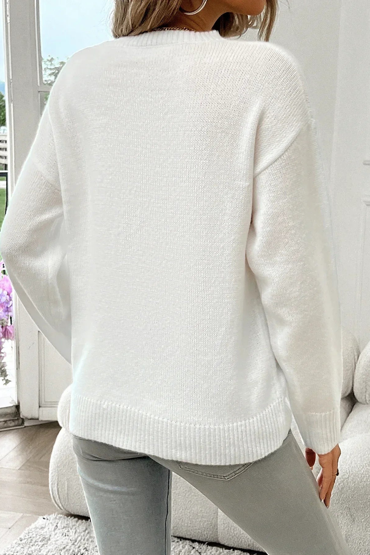 American Flag Crewneck Sweater