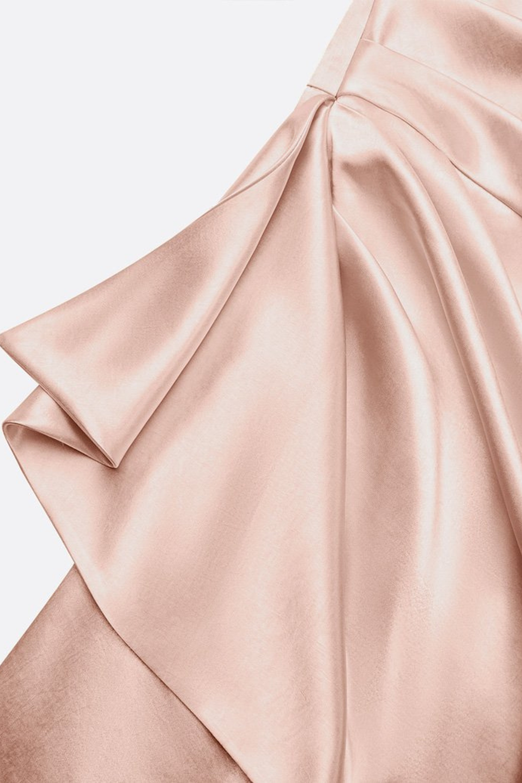Champagne One Shoulder Ruched Evening Gown