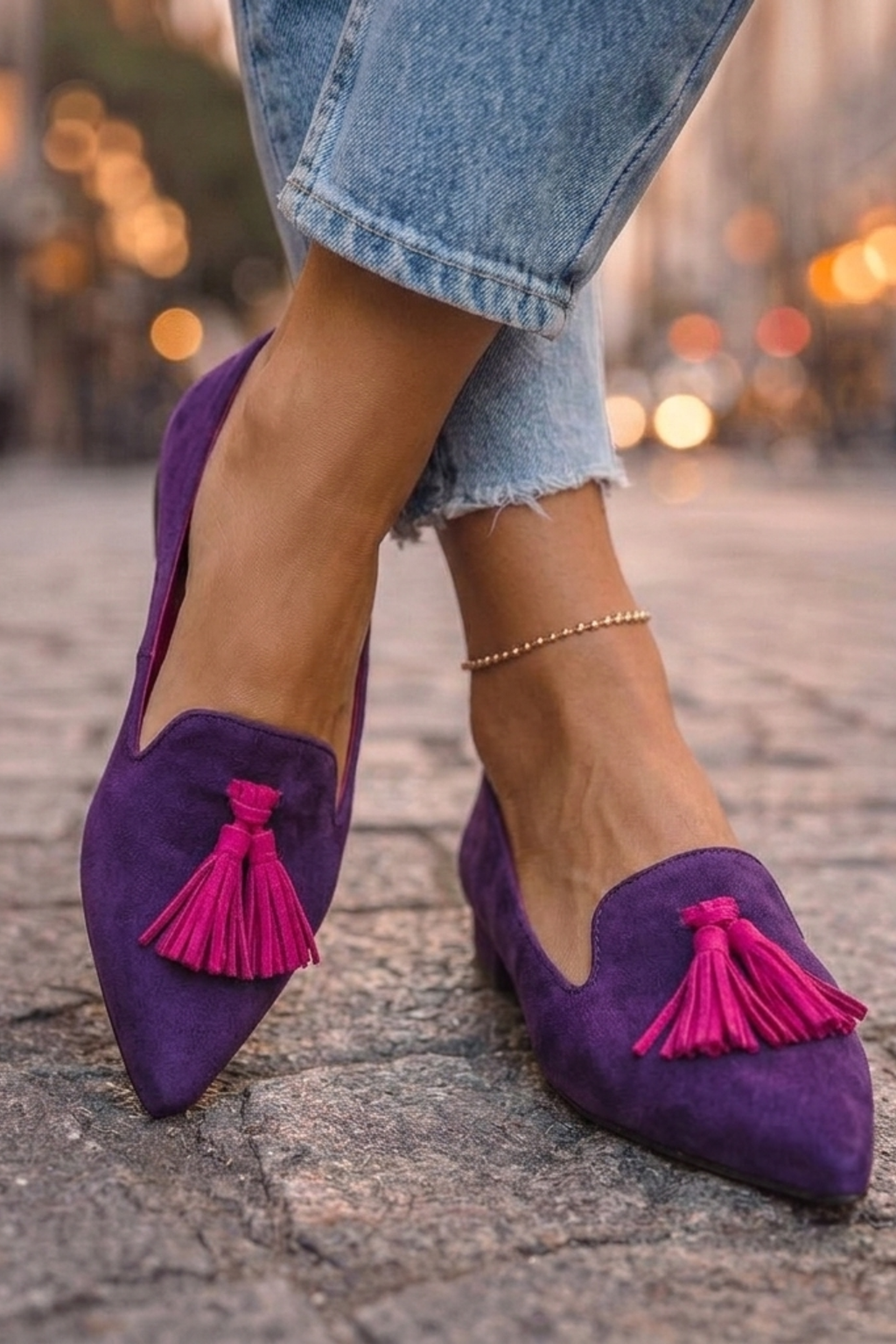 Classic Pointed Slip On Flats