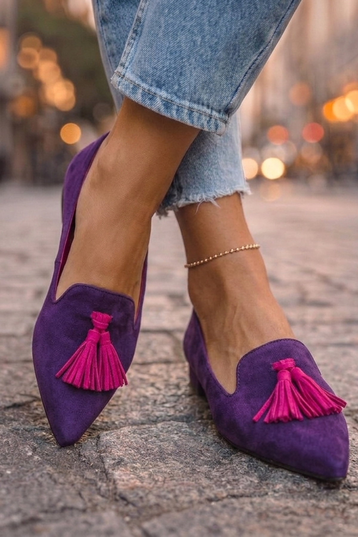 Classic Pointed Slip On Flats