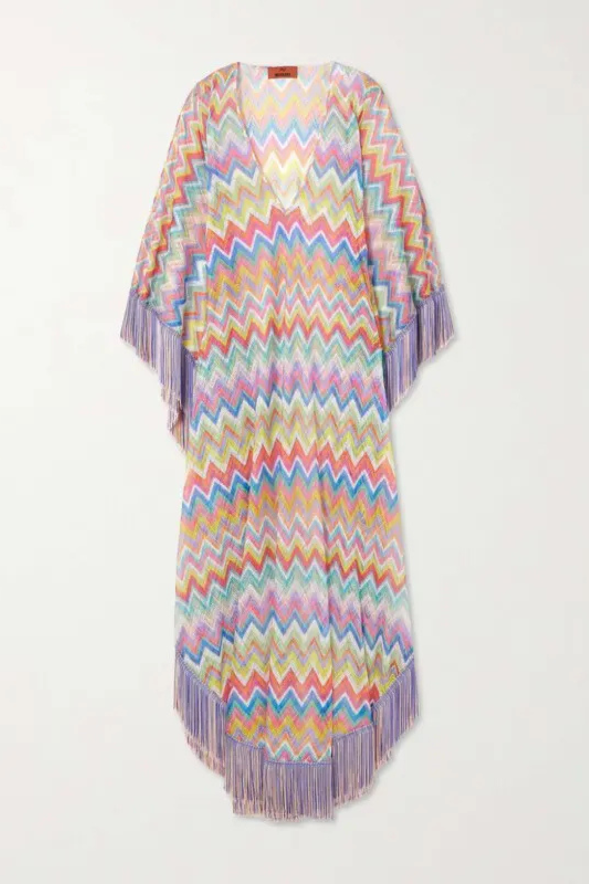 Colorful Zigzag Fringe Cover-Up Dress