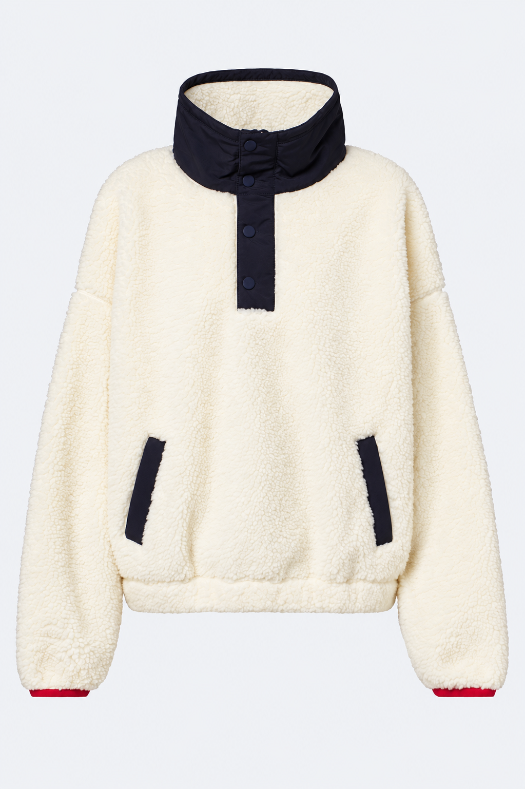 Cute Bear Print Fleece Zip Sweatshirt