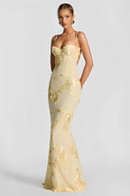 Nefertiti Lemon Maxi Dress