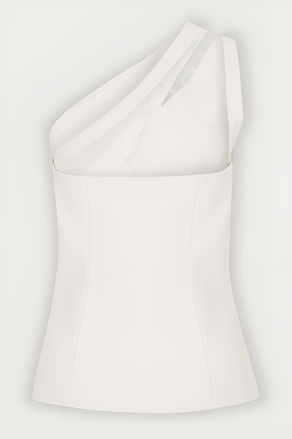 Ascent One-Shoulder Button Detail Top