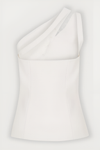 Ascent One-Shoulder Button Detail Top