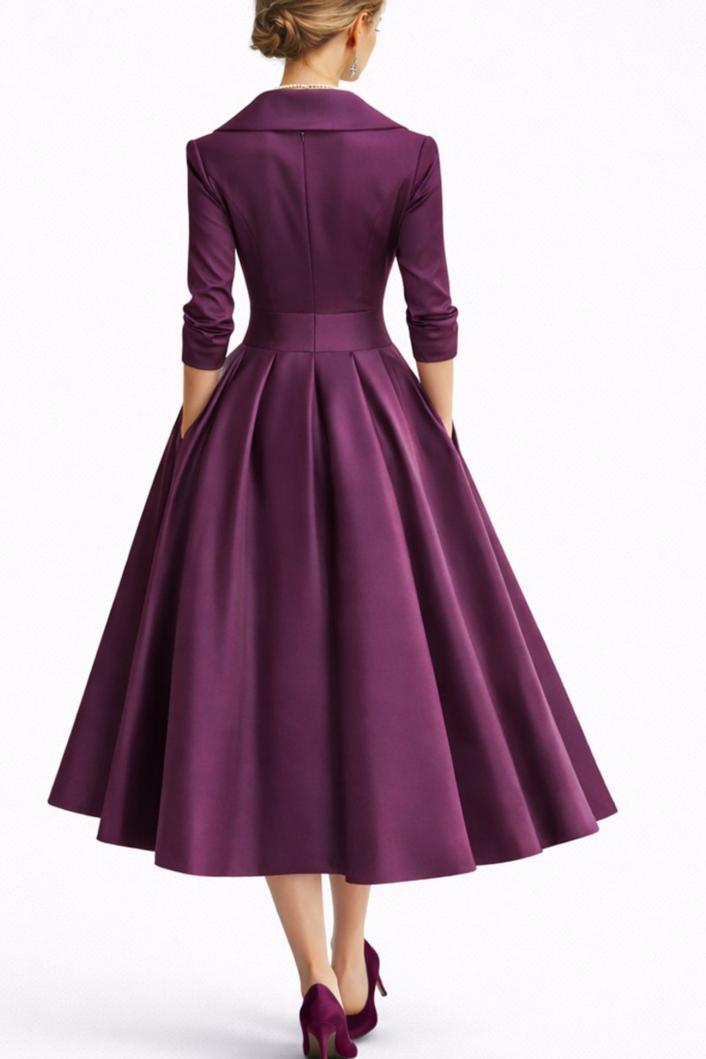 Elegant A-Line Midi Dress
