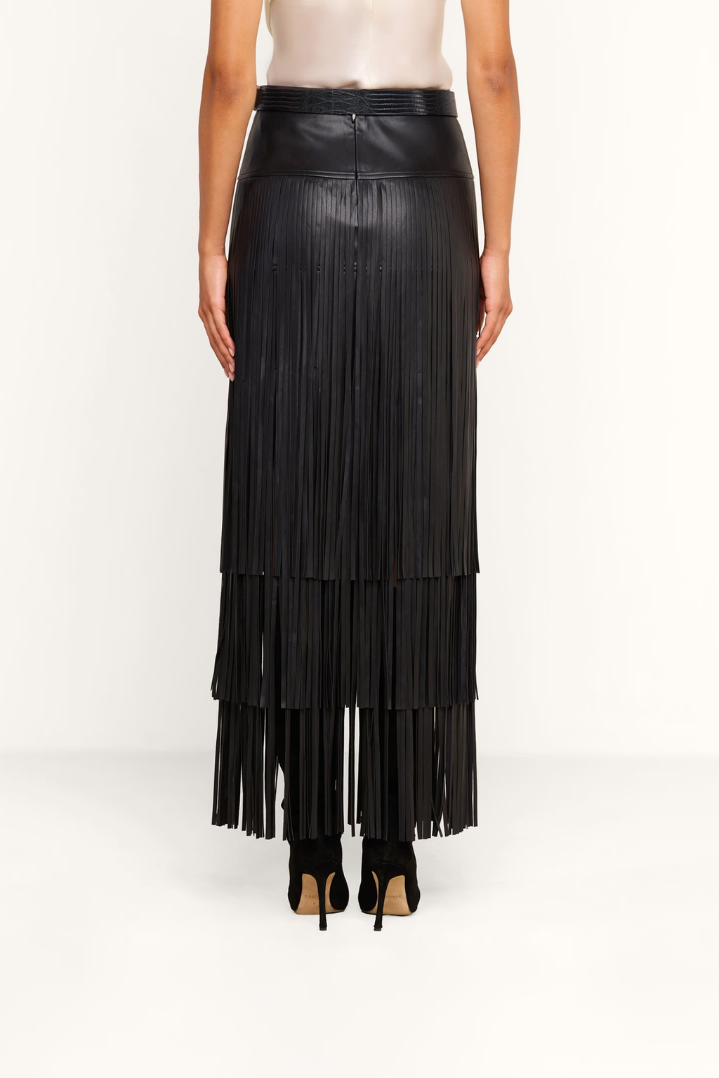 Three Tier Tassel Maxi Skirt