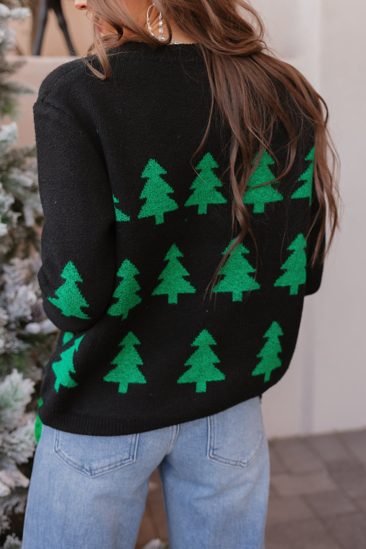 Festive Christmas Tree Pullover Sweater