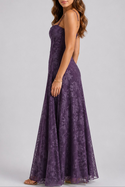 Floral Corset Maxi Dress