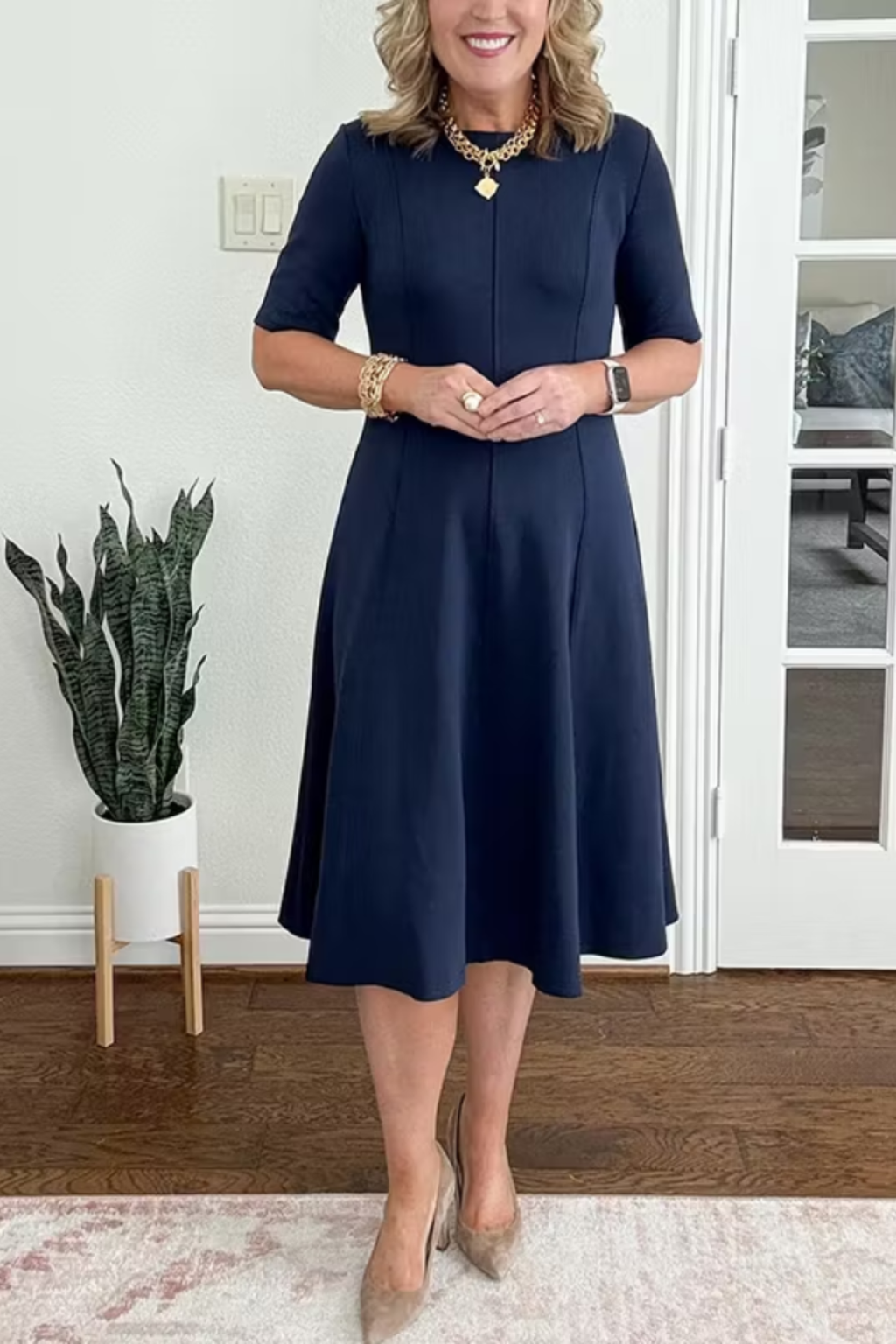 Giselle Waist Defined Midi Dress