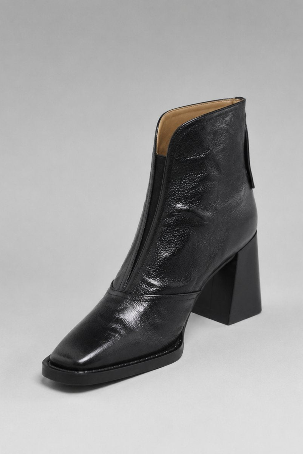 Grace Square Toe Block Heel Ankle Boots