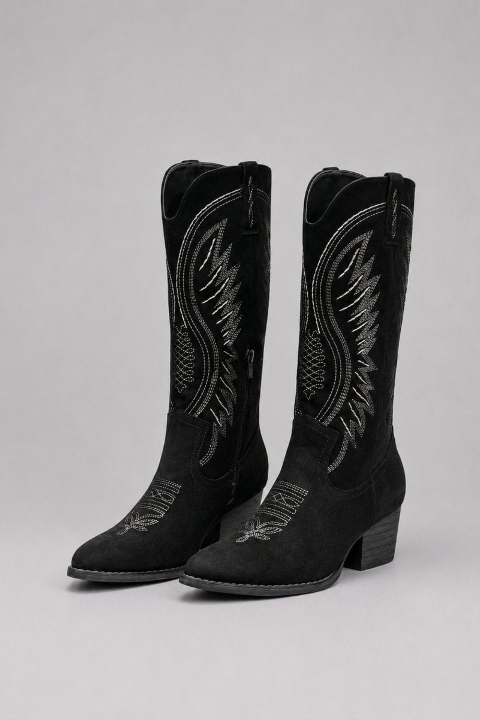 Isabella Western Embroidered Knee High Boots