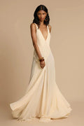 Plunging V-Neck Maxi Dress
