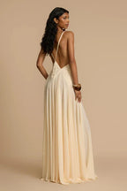Plunging V-Neck Maxi Dress