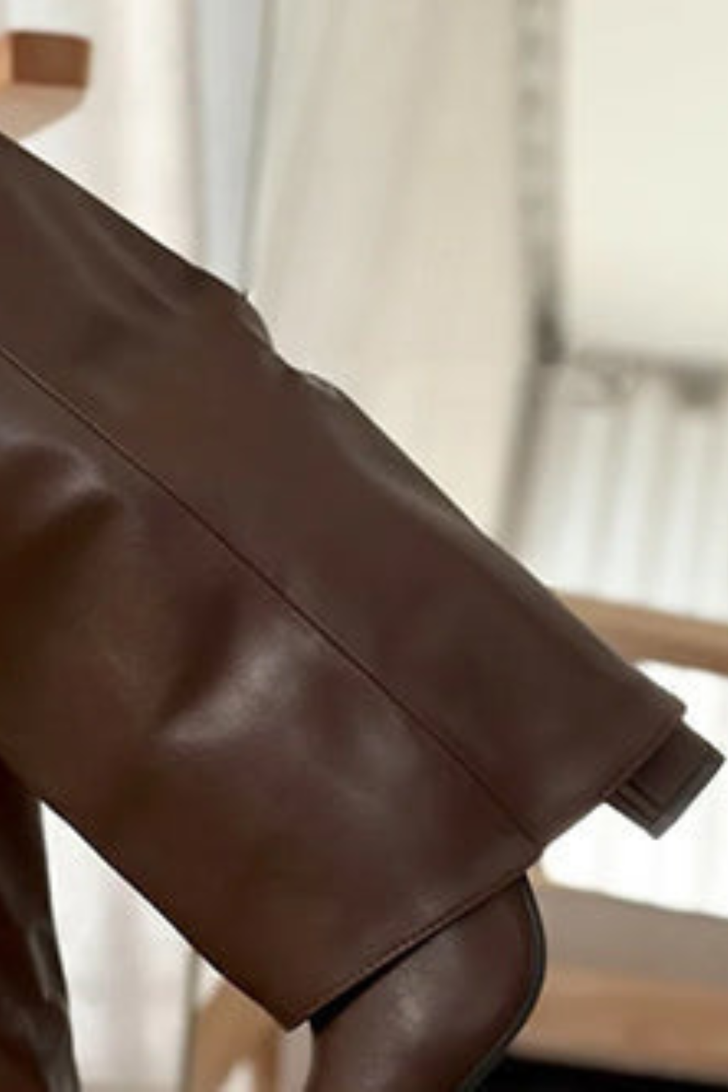 Fold Over Pointed Toe Boots