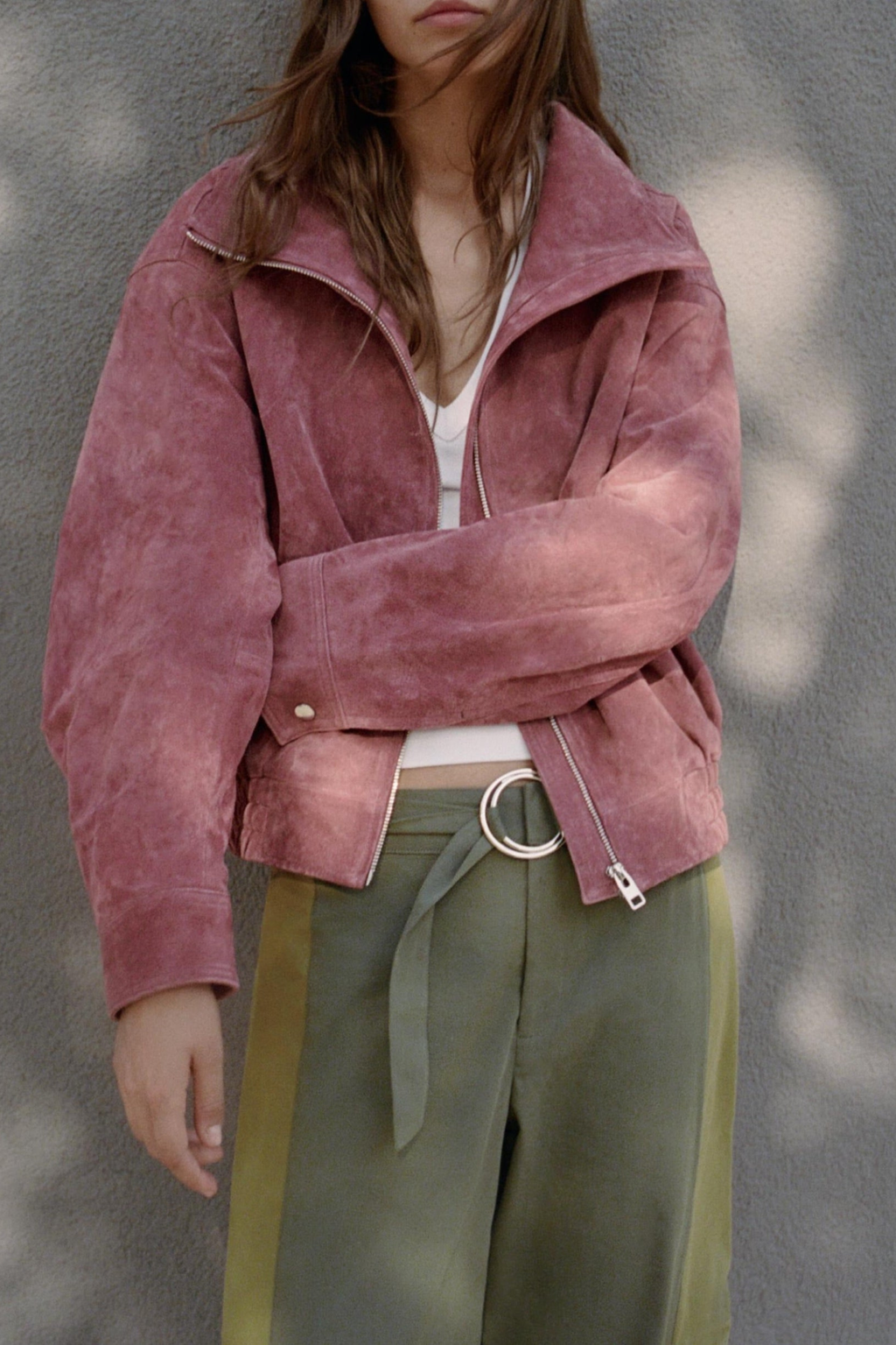 Marsala Washed Bomber Jacket
