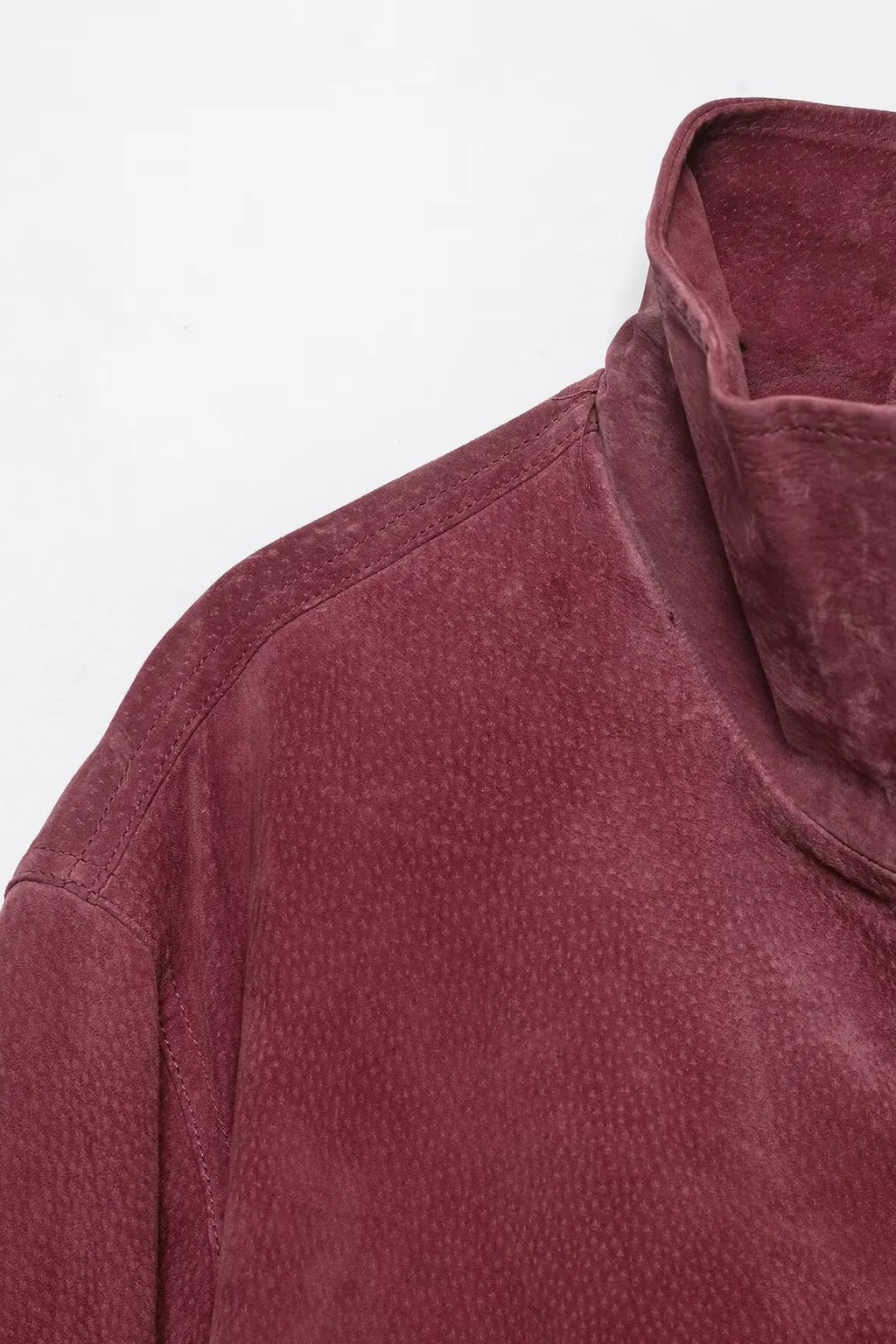 Marsala Washed Bomber Jacket