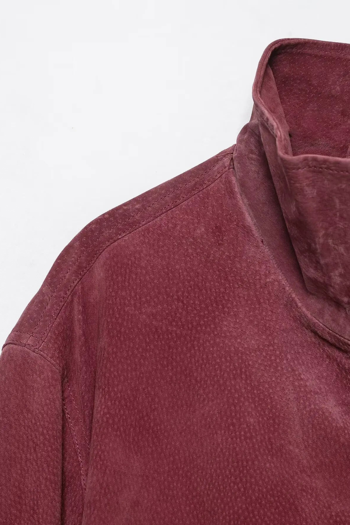 Marsala Washed Bomber Jacket