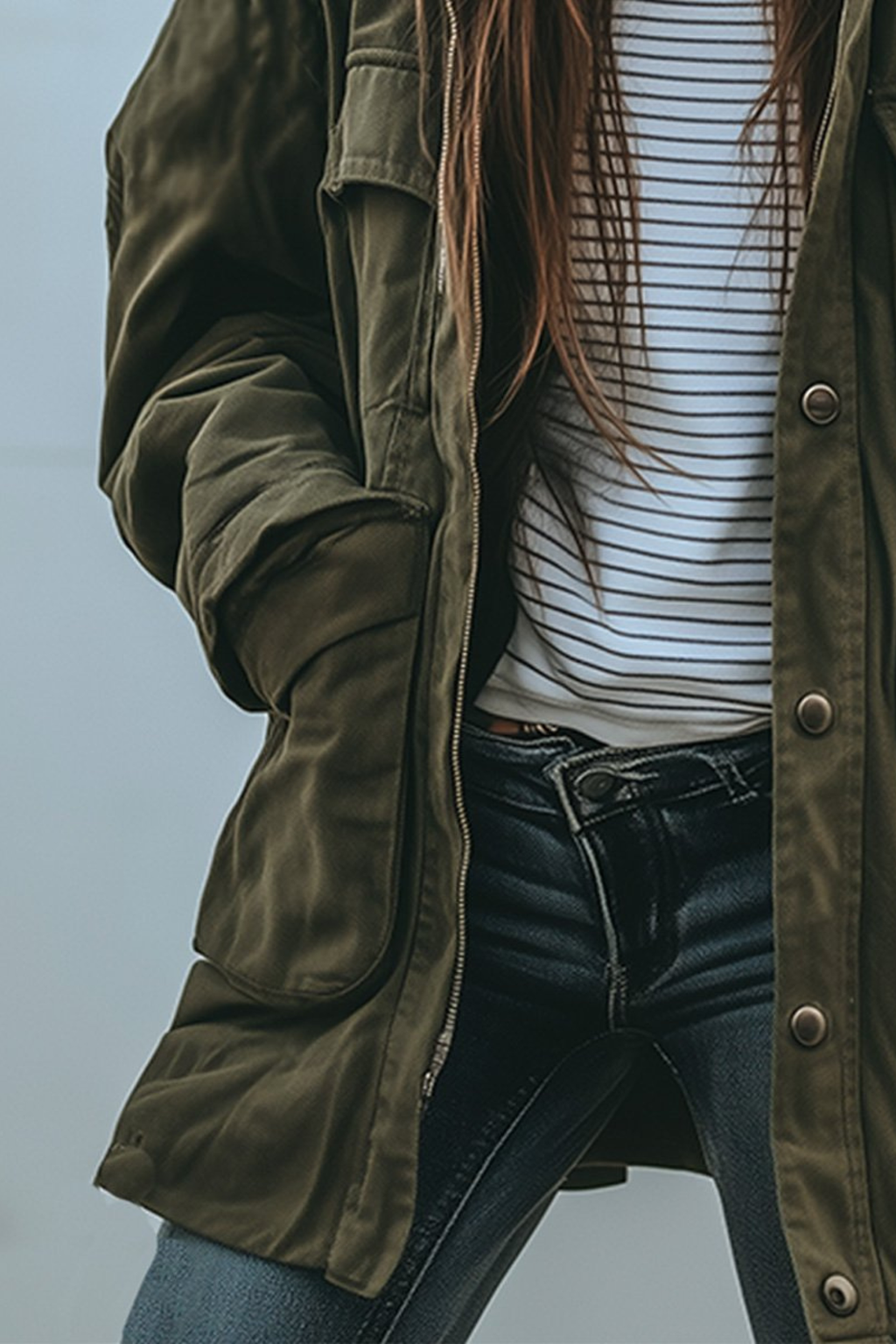 Relaxed Cargo Pocket Utility Jacket