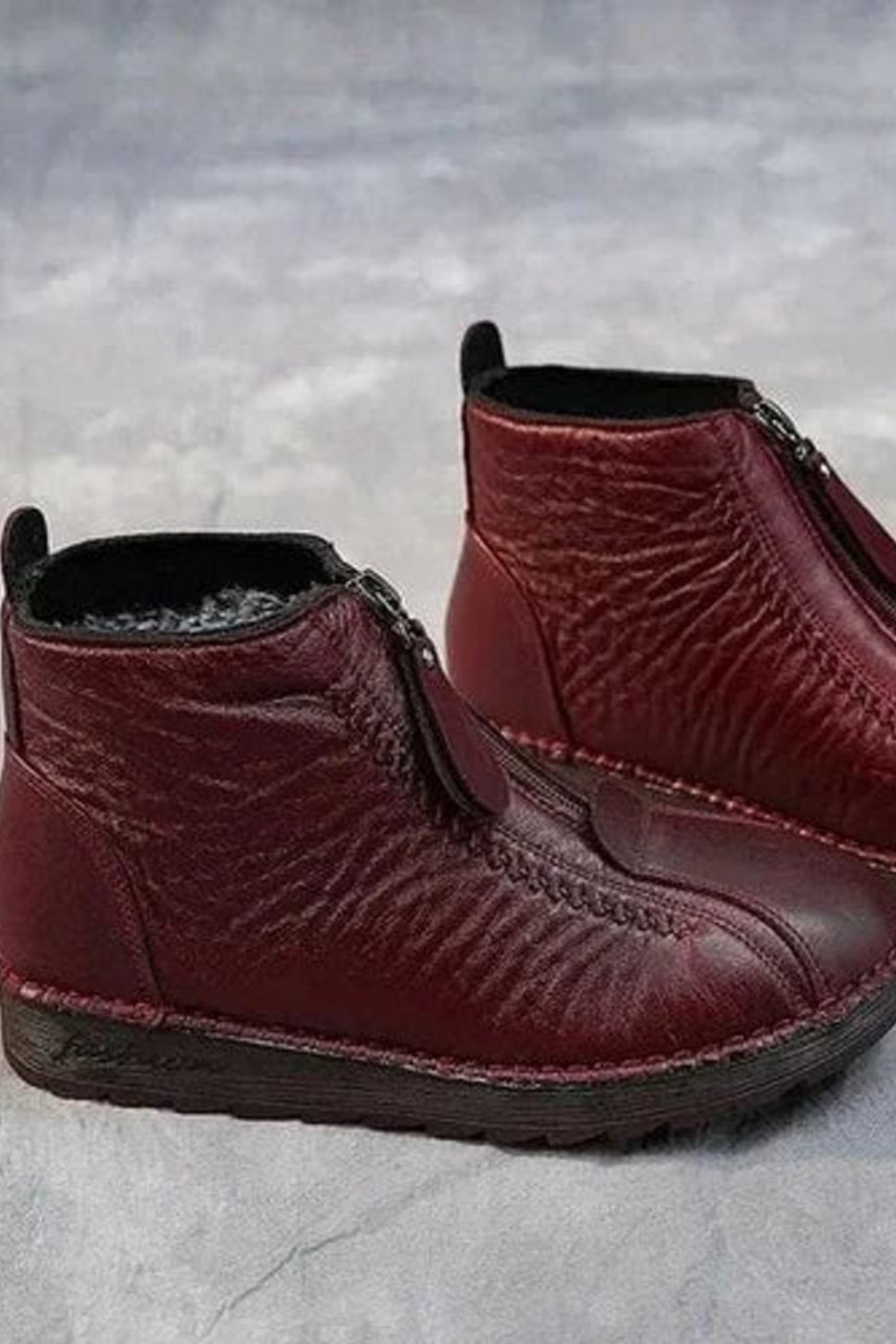 Scarlett Fleece Lined Leather Ankle Boots