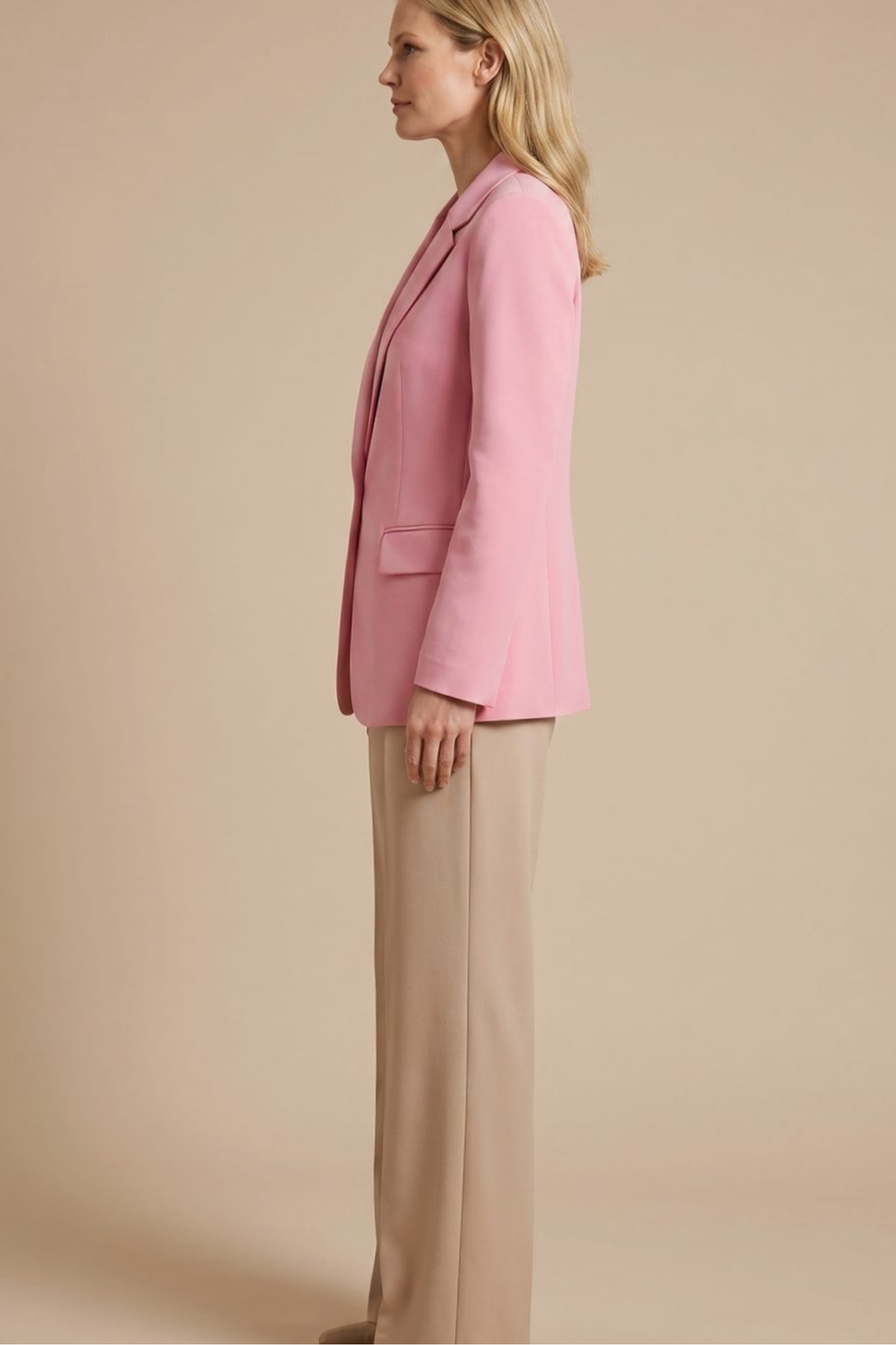 Tailored Blazer Flare Pants Suit Set