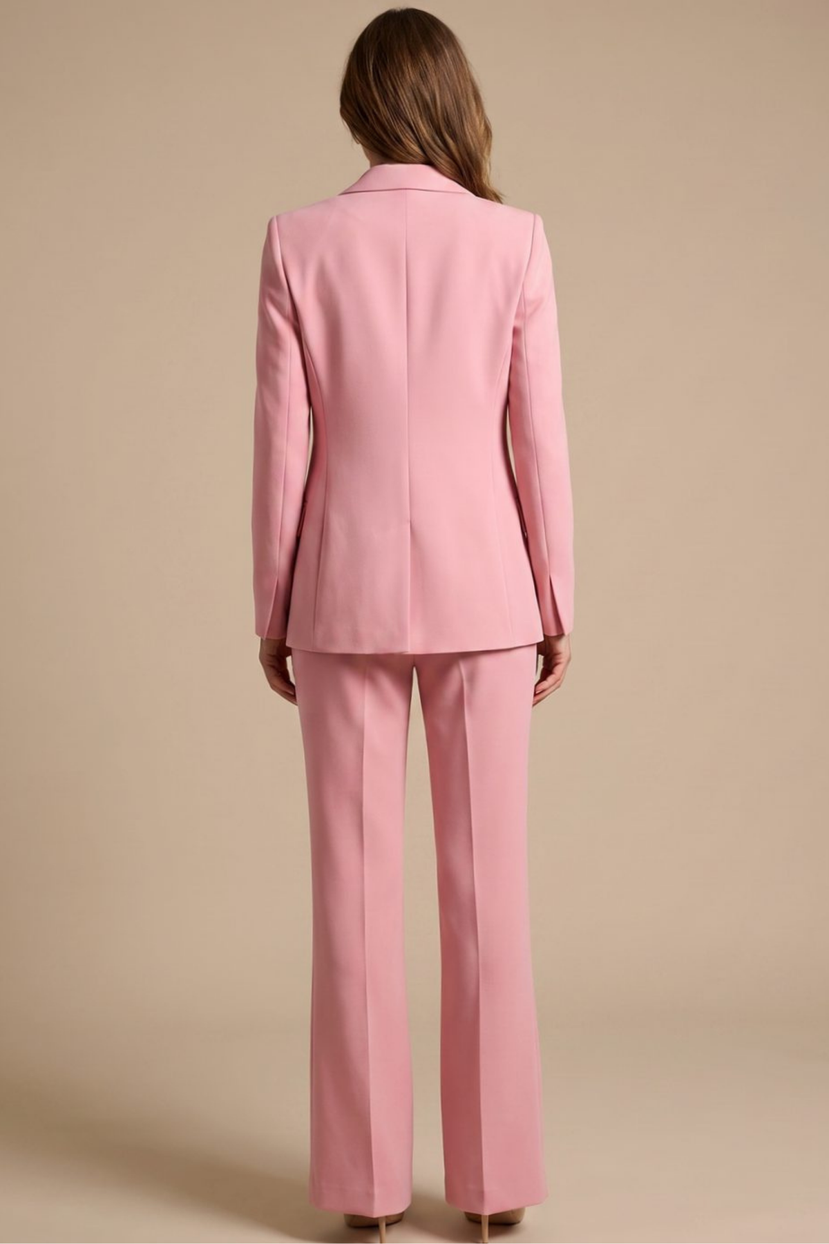 Tailored Blazer Flare Pants Suit Set