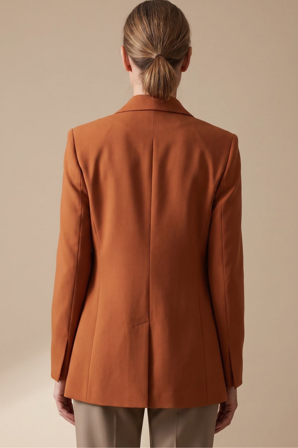 Tailored Blazer Flare Pants Suit Set