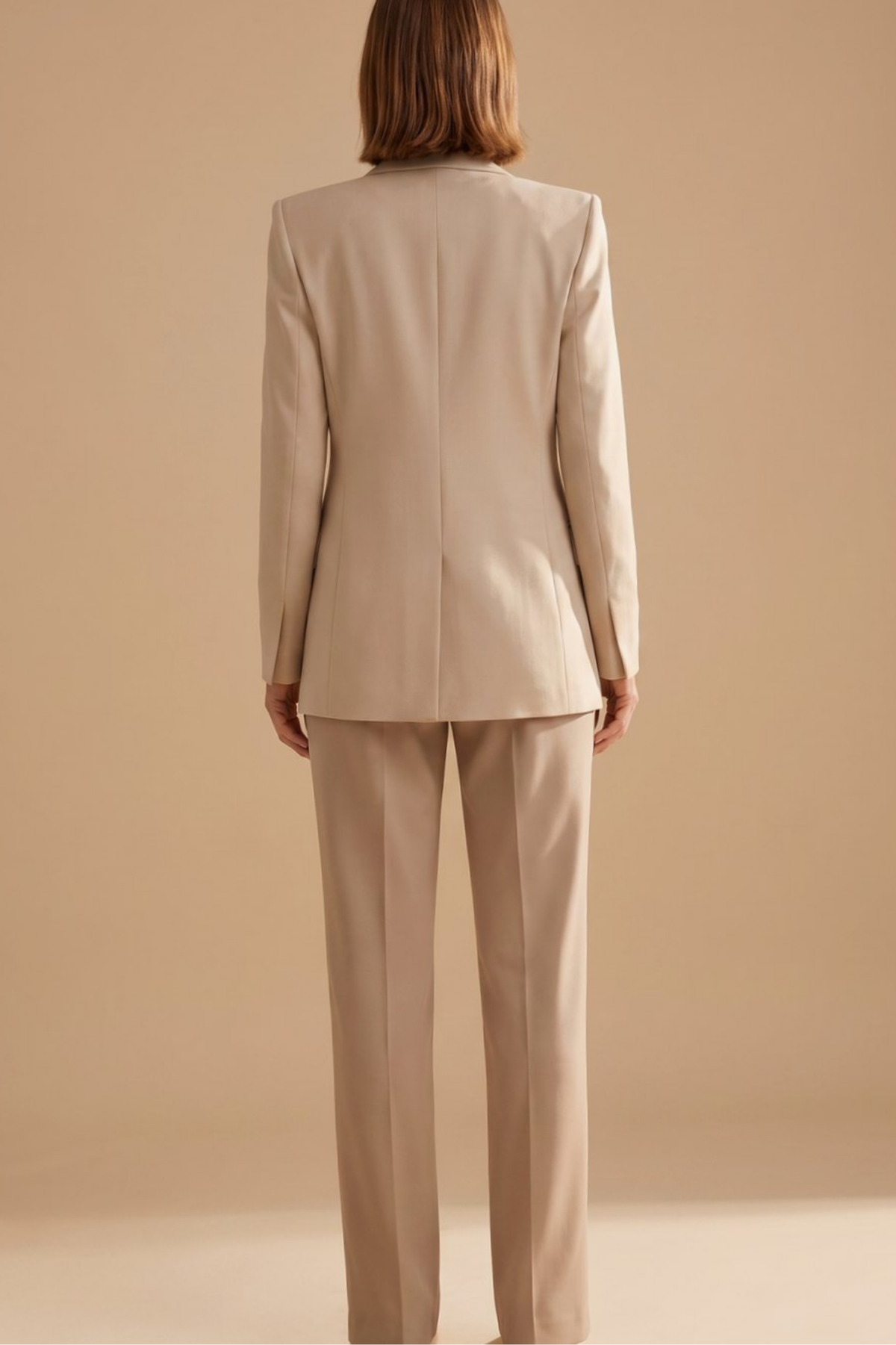 Tailored Blazer Flare Pants Suit Set