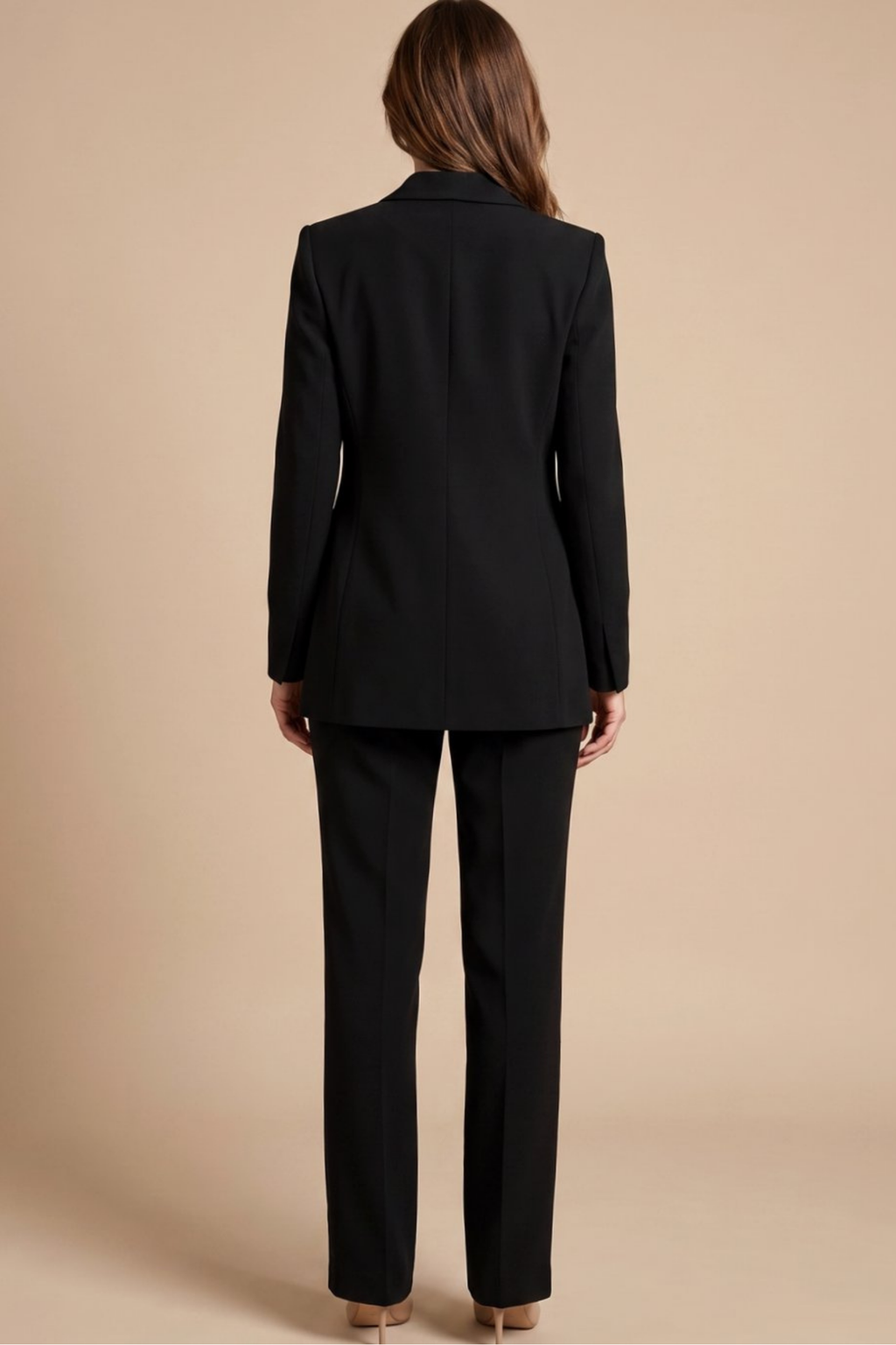 Tailored Blazer Flare Pants Suit Set