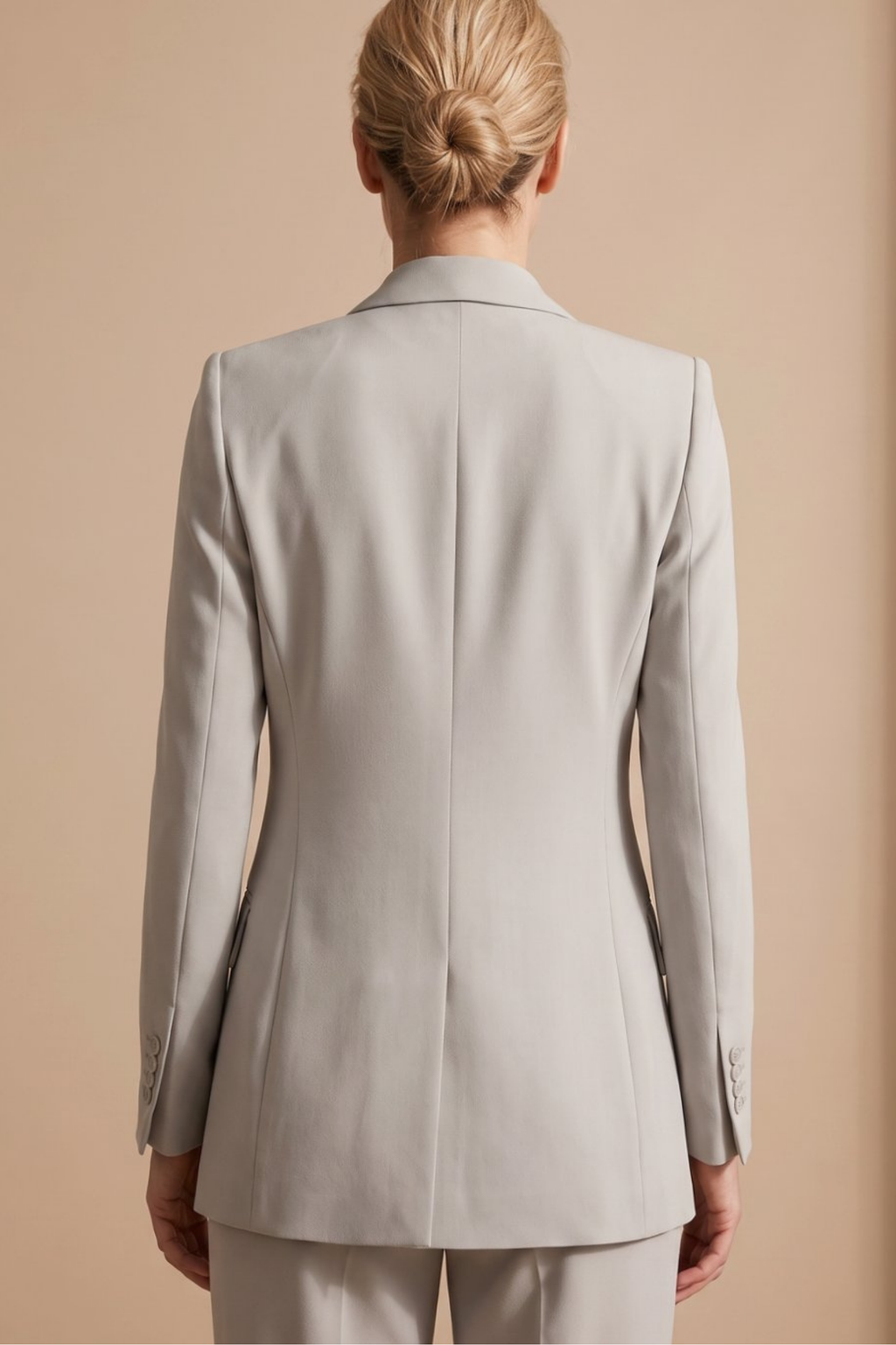 Tailored Blazer Flare Pants Suit Set