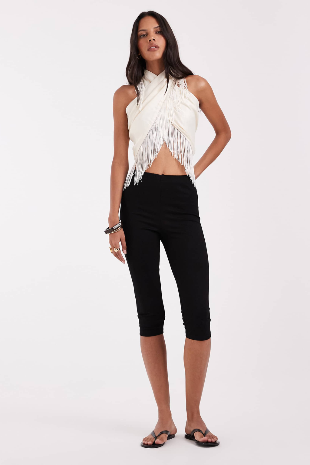 Triangle Fringe Styling Scarf