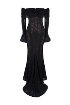 Lace Off-Shoulder Maxi Dress