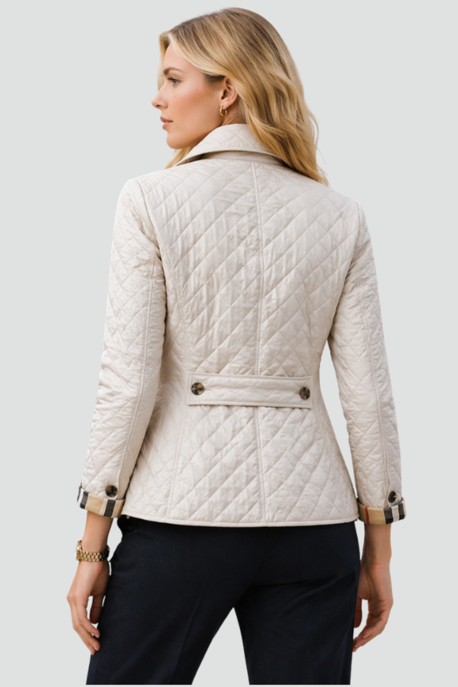 Women's Button Front Quilted Jacket