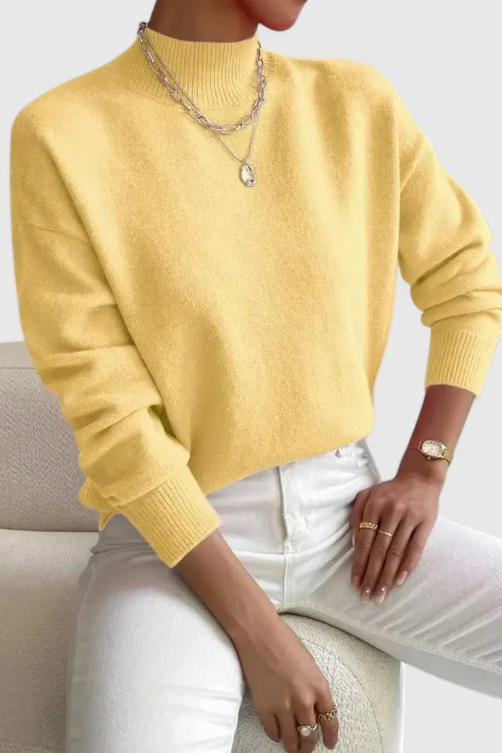 Women's Classic Turtleneck Knit Sweater