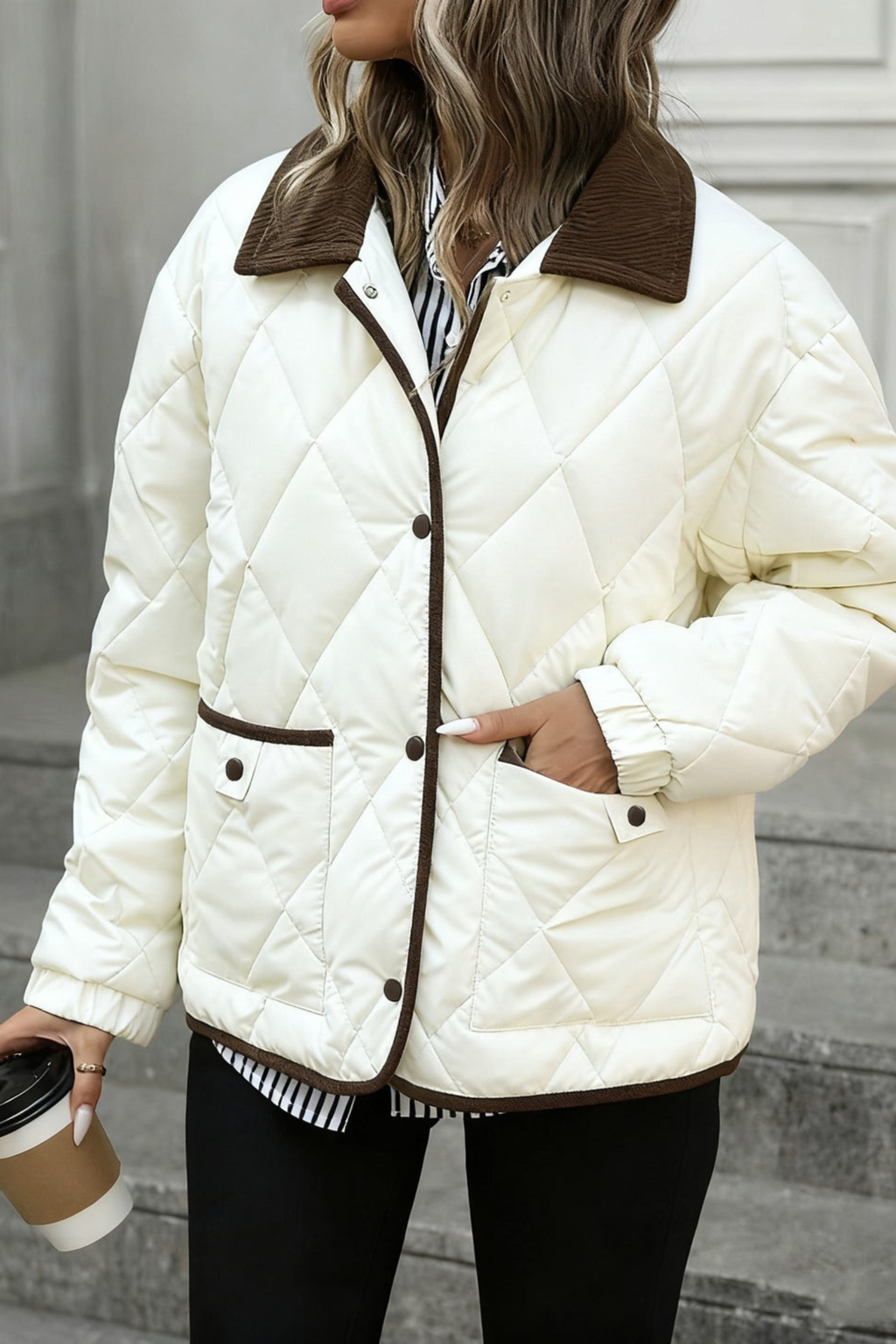 Women's Diamond Quilted Padded Jacket