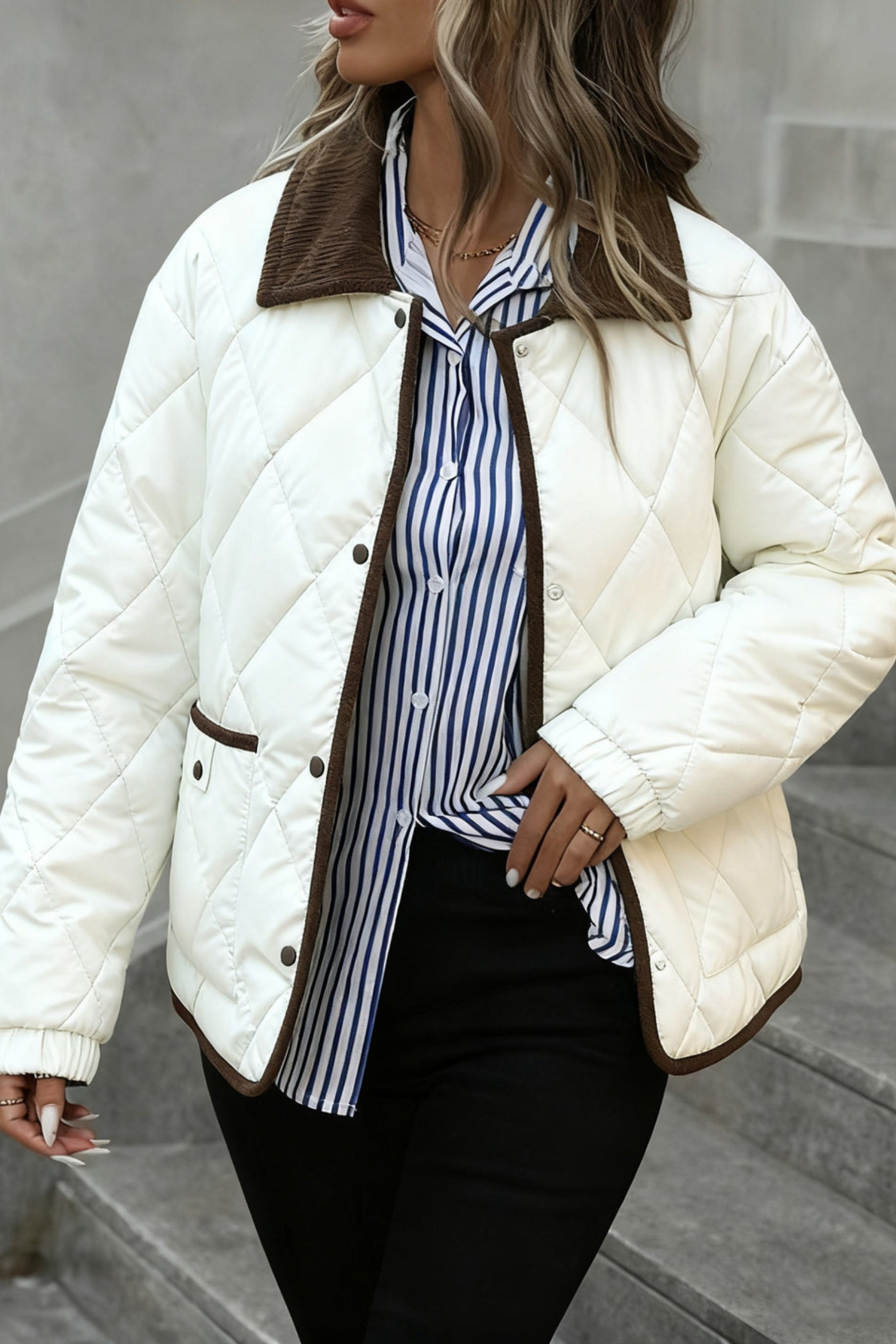 Women's Diamond Quilted Padded Jacket