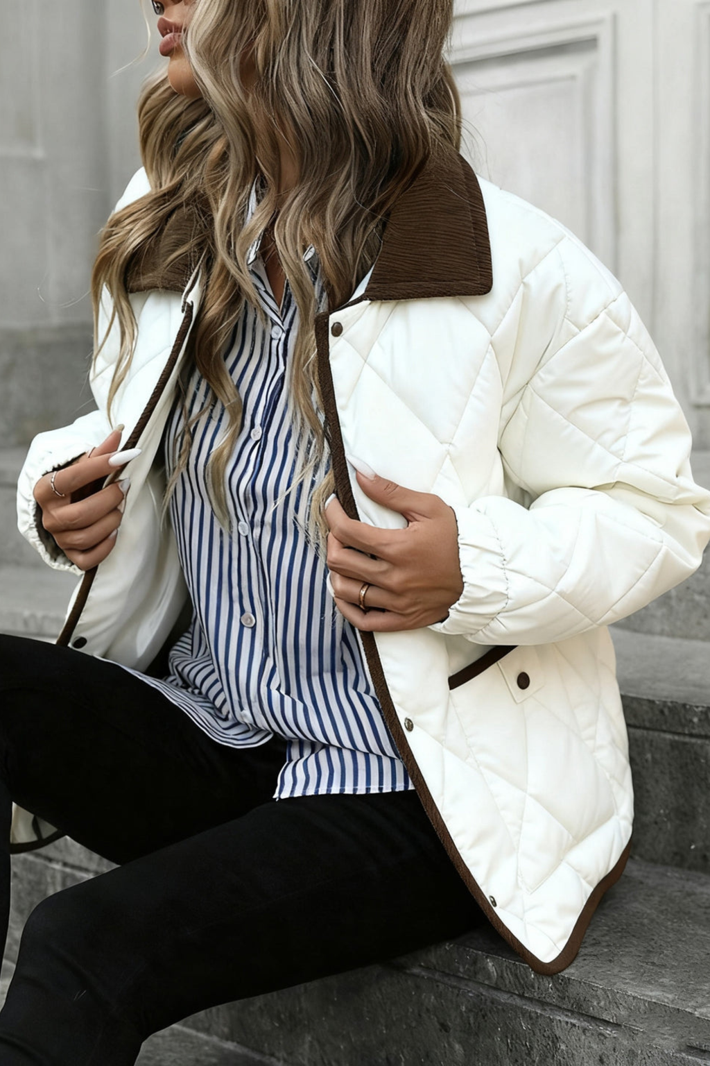 Women's Diamond Quilted Padded Jacket