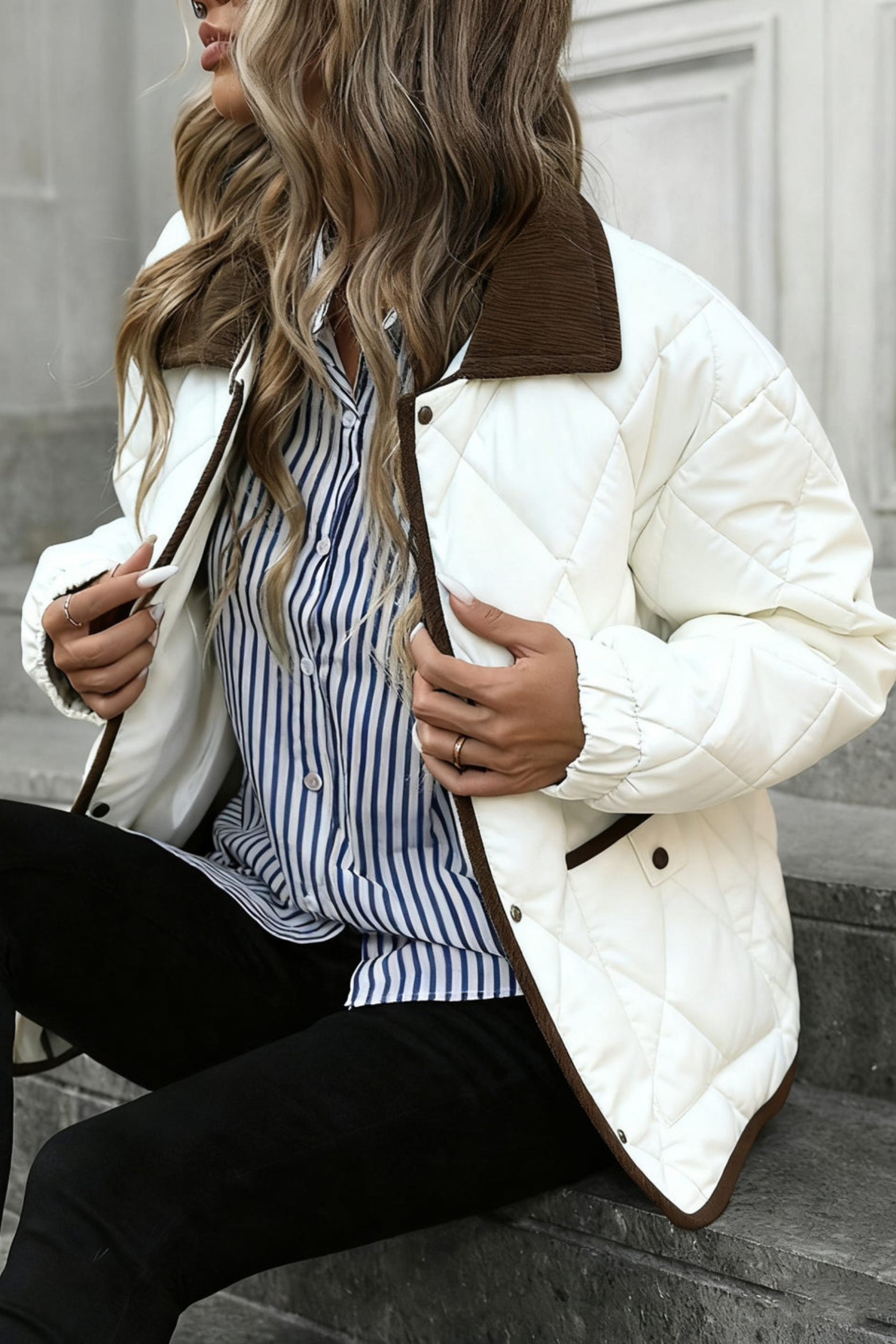 Women's Diamond Quilted Padded Jacket