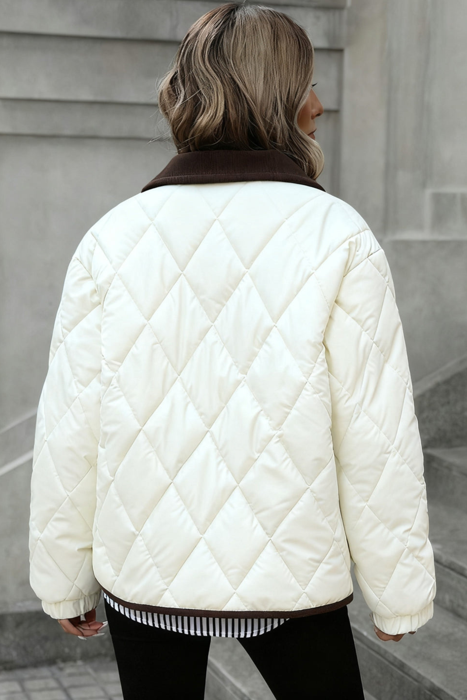 Women's Diamond Quilted Padded Jacket
