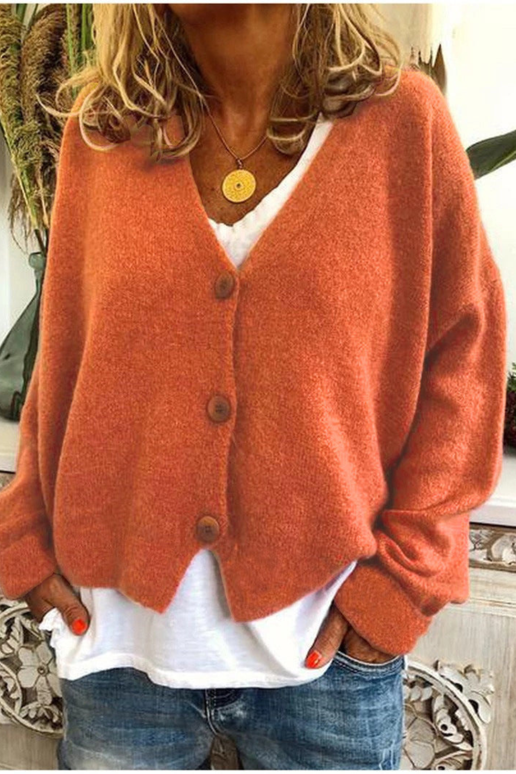 Women's Everyday Button Knit Cardigan