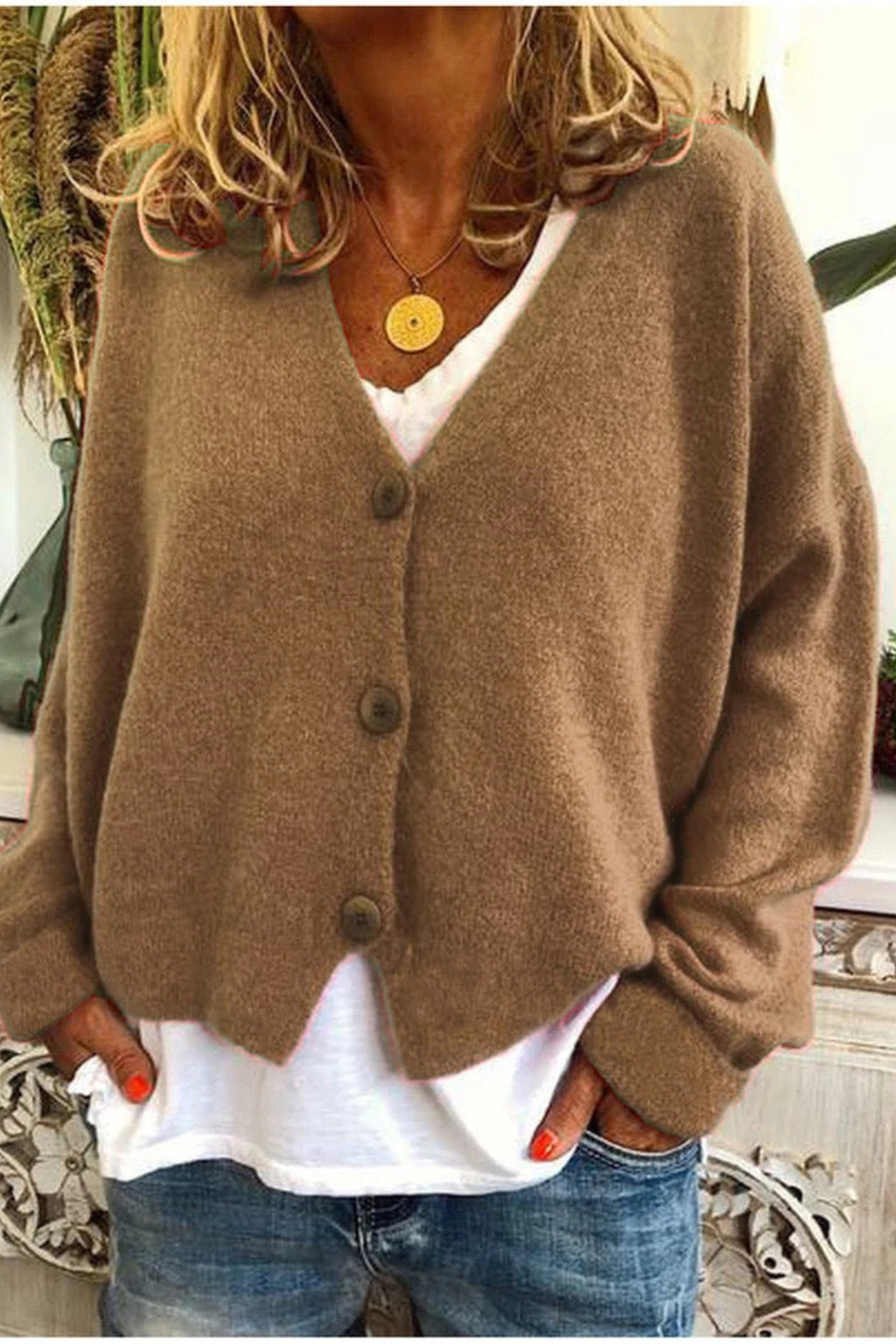 Women's Everyday Button Knit Cardigan
