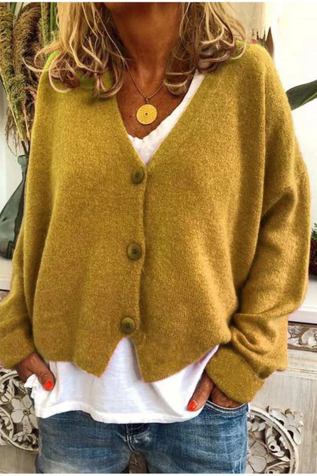 Women's Everyday Button Knit Cardigan