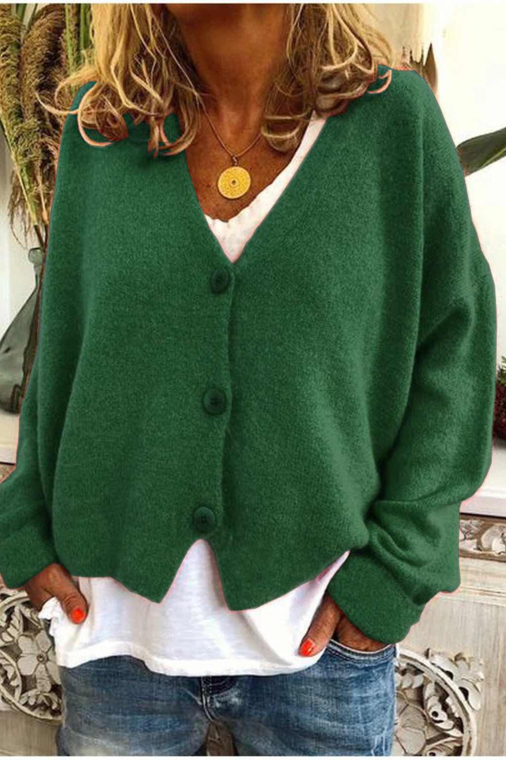 Women's Everyday Button Knit Cardigan