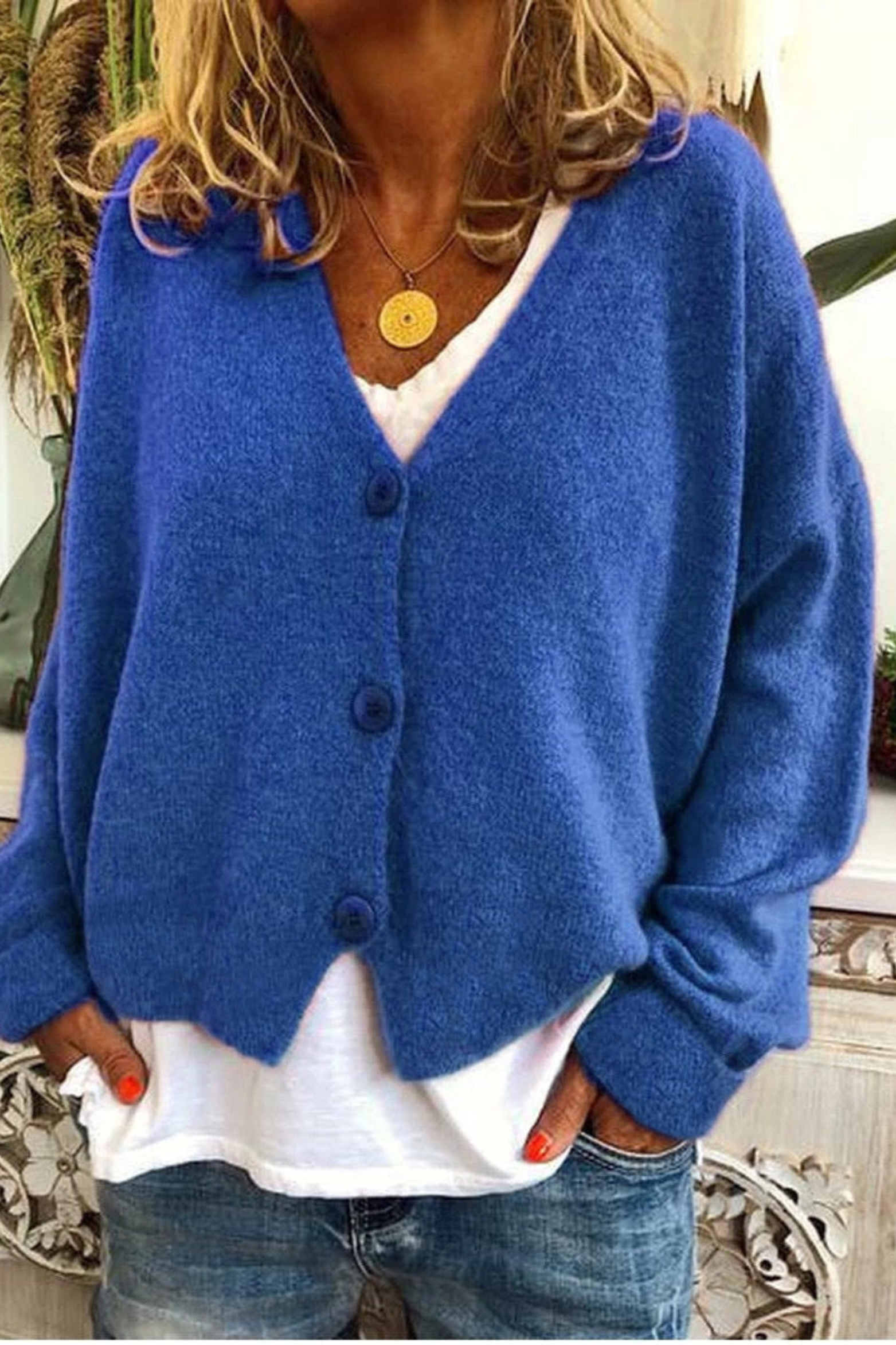 Women's Everyday Button Knit Cardigan